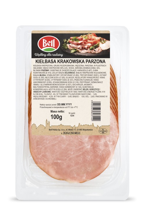 3050184_Kiełbasa Krakowska Parzona 100g